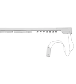Tessile D'Arredo- Binario in acciaio estensibile a corda da 75 a 120 cm.