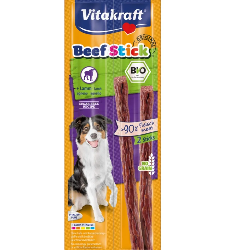 Stick-Vitakraft Bio beef stick agnello 2 pezzi -