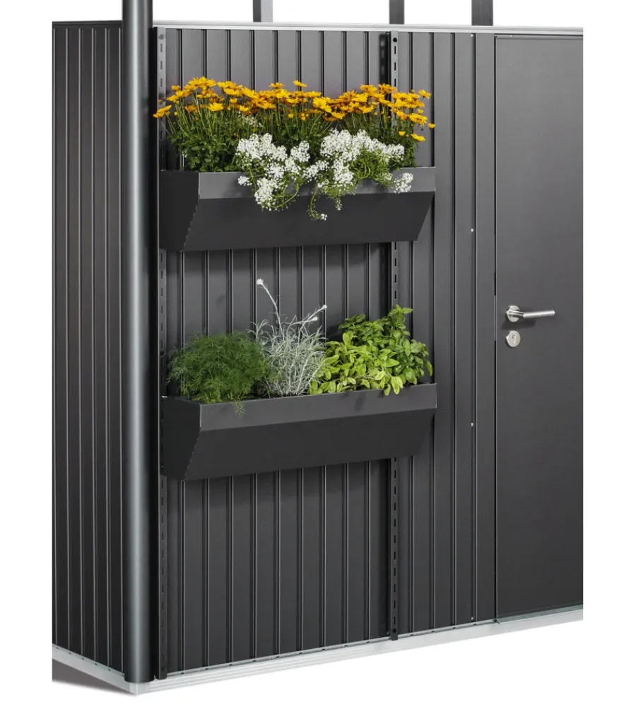 Online floraboard grigio scuro Casette Da Giardino