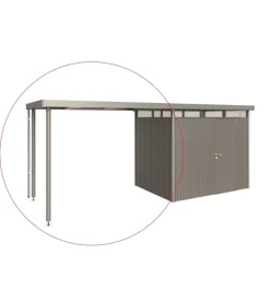 Discount tetto laterale casetta highline mis. h5 grigio quarzo Casette Da Giardino
