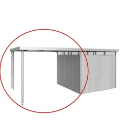 Clearance tetto laterale casetta highline mis. h5 argento metallizzato Casette Da Giardino