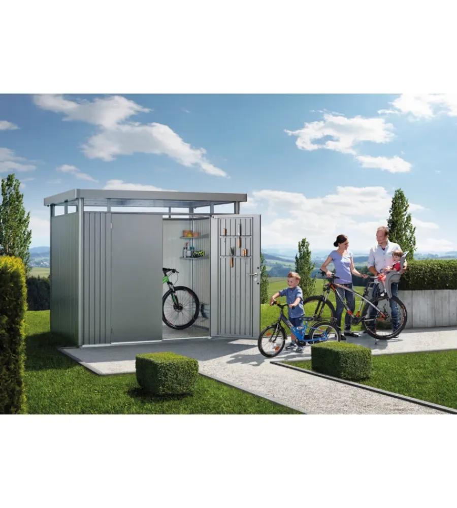 Casette Da Giardino-Biohort tetto laterale casetta highline mis. h3 grigio quarzo