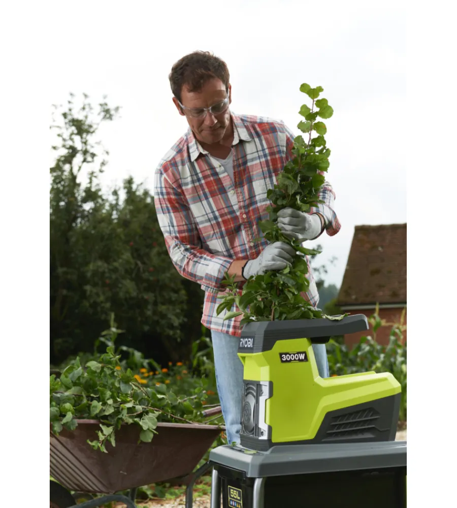 Biotrituratori-Ryobi Biotrituratore elettrico a rullo "rsh3045u" 3000w