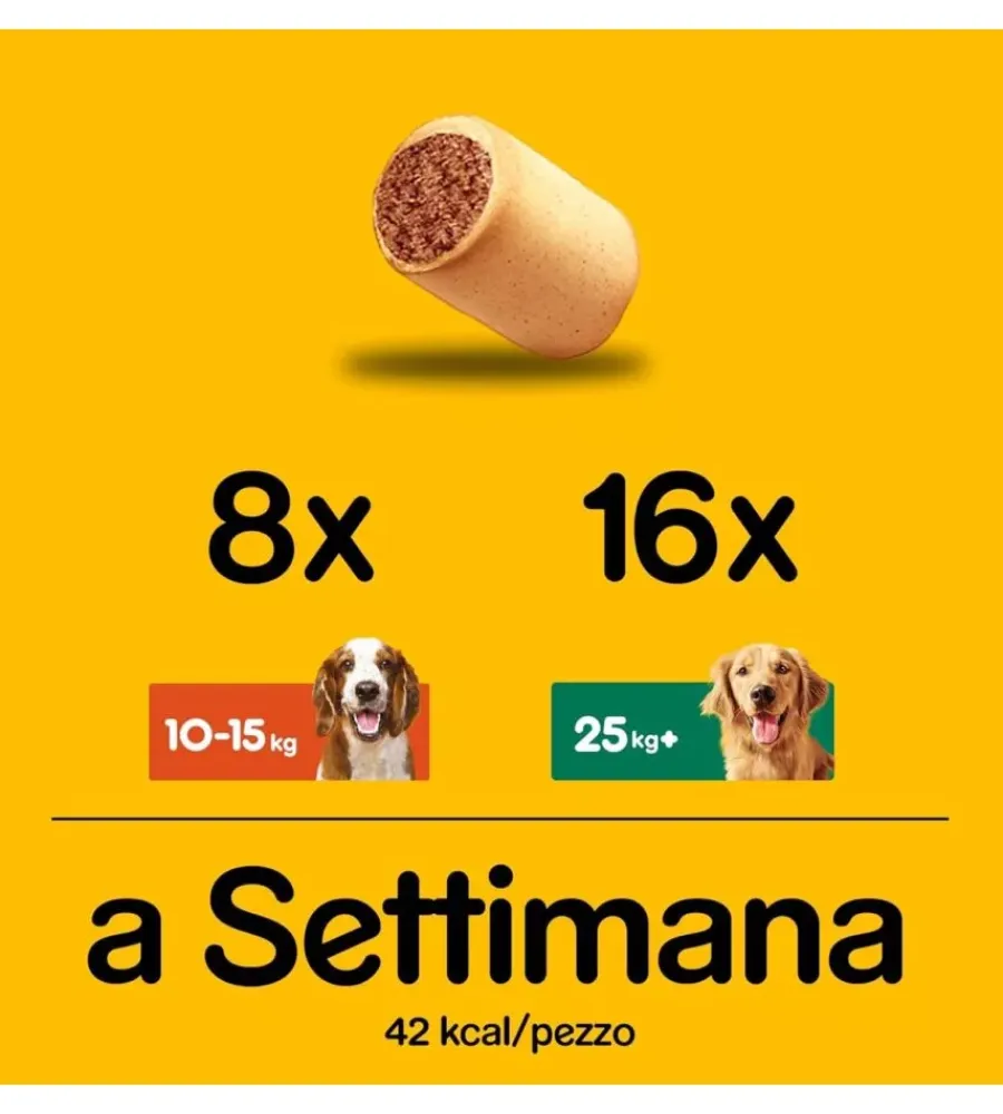 Pedigree Alimenti Secco Cane|Biscotti per cani "markies original" adulto di tutte le taglie con vitamine, calcio e omerga 3 500 gr