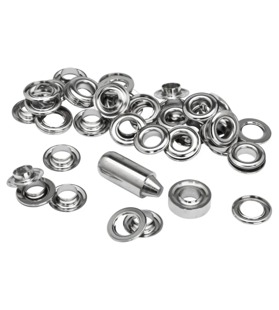 Attrezzatura Giardinaggio- Borchie 12 mm. 25 pezzi + ribattitore blister 25 pezzi