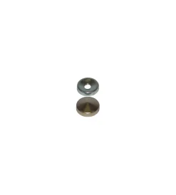 Ferramenta Per Mobili E Infissi- Borchie coprivite coniche - ø 14 mm. - ottone lucido - 12 pz.