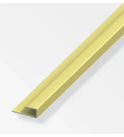 Alfer aluminium Ferramenta Per Mobili E Infissi|Bordo alluminio oro 15 x 9 aa sv 1 metro.