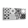 Decorazione Pareti|Bordo paraschizzi in alluminio azulejos b&w 2 pezzi, 24x48 cm