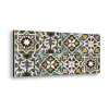 Decorazione Pareti- Bordo paraschizzi in alluminio azulejos verdi 2 pezzi, 24x48 cm