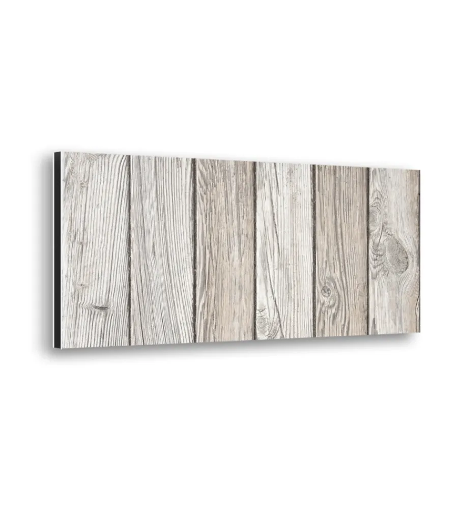 Decorazione Pareti- Bordo paraschizzi in alluminio legno 2 pezzi, 24x48 cm
