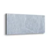Decorazione Pareti|Bordo paraschizzi in alluminio marmo grigio 2 pezzi, 24x48 cm