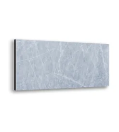 Decorazione Pareti|Bordo paraschizzi in alluminio marmo grigio 2 pezzi, 24x48 cm