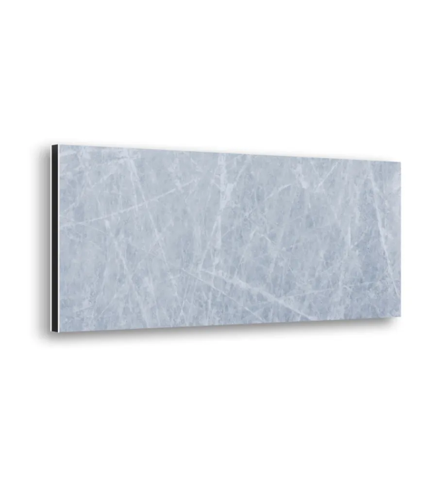 Decorazione Pareti|Bordo paraschizzi in alluminio marmo grigio 2 pezzi, 24x48 cm