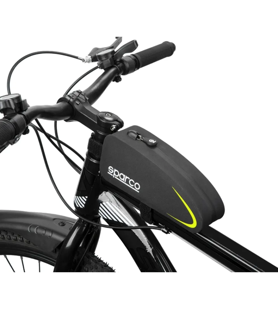 Sparco Bici|Borsa da telaio per bici in nylon , 21,5x5,5x8,5 cm