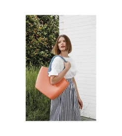 Irrigazione-G.F. Borsa in plastica morbida color salmone -
