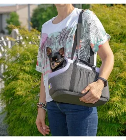 Best Borsa in tessuto per il trasporto di gatti e cani di piccola taglia "azzurro 50" - ferplast Trasportini Per Cane