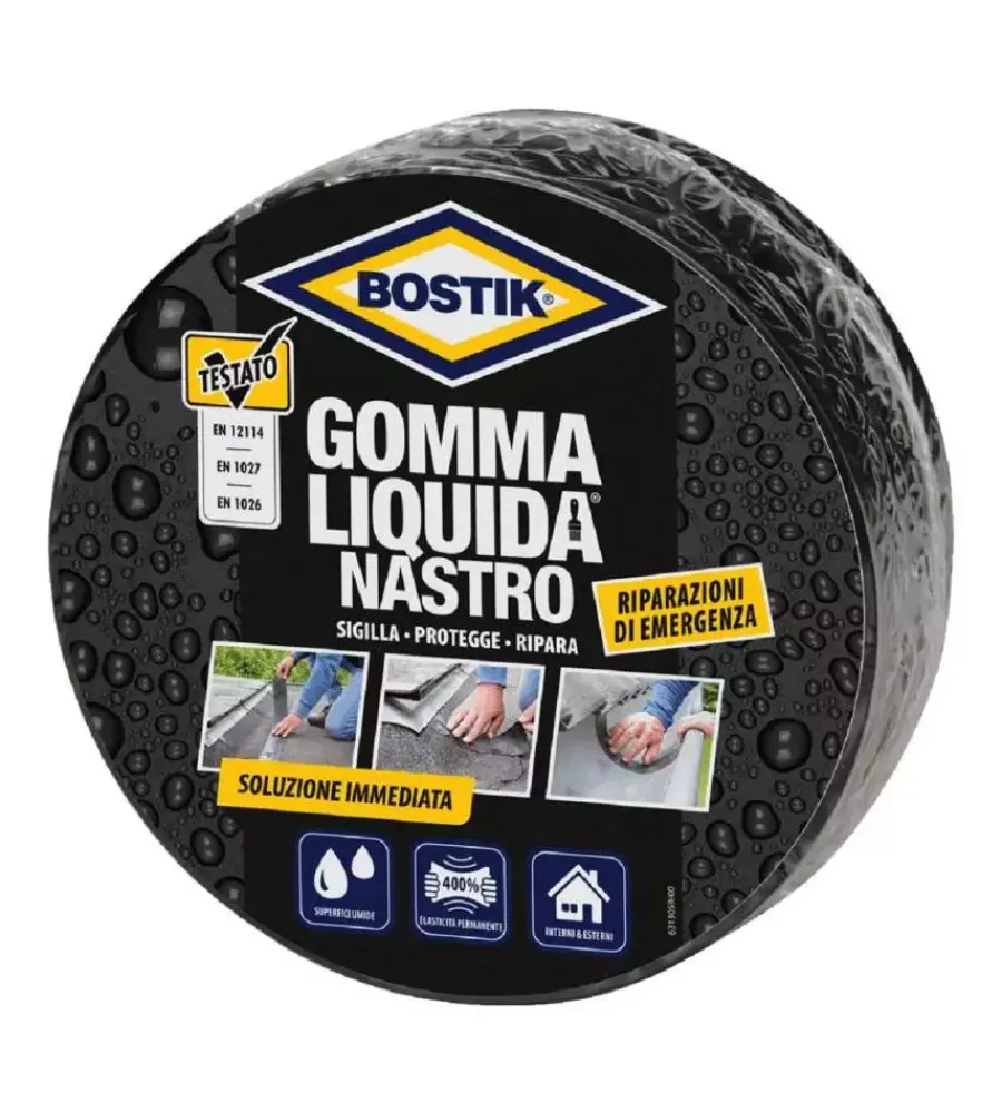 Prodotti Specifici Manutenzione|Bostik gomma liquida nastro - 5 mt