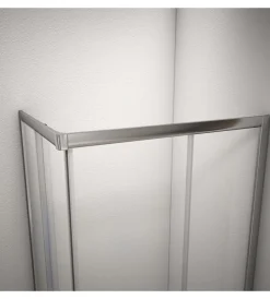 Docce E Accessori|Box doccia angolare in alluminio con vetro trasparente 70x90x185 cm
