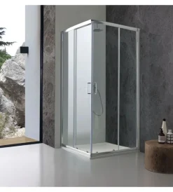 Hot Box doccia "sole" cromato, 90x90x185 cm Docce E Accessori