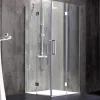 Docce E Accessori|Box doccia "stella" alluminio cromato, 80x80x190 cm