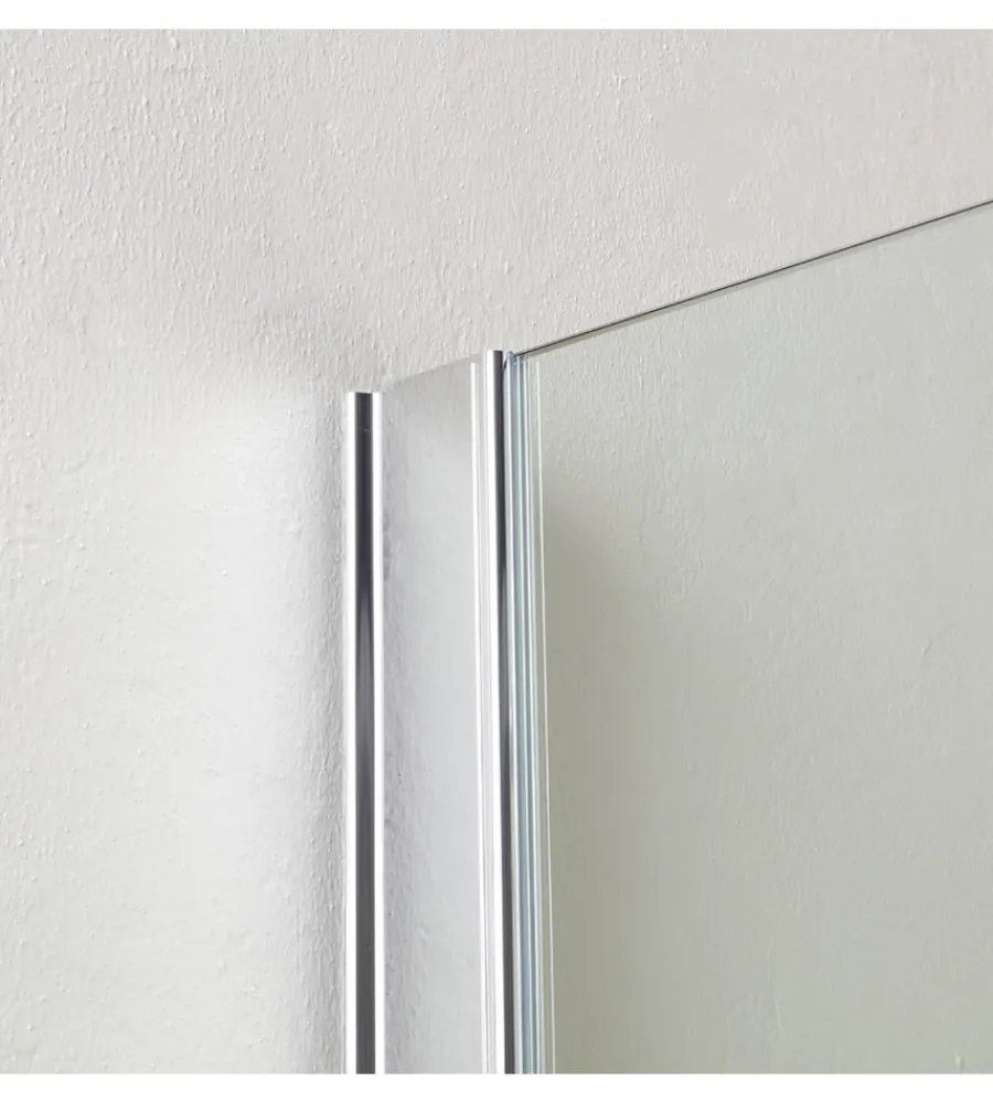 Docce E Accessori- Box doccia walk-in cromato, 110x190 cm