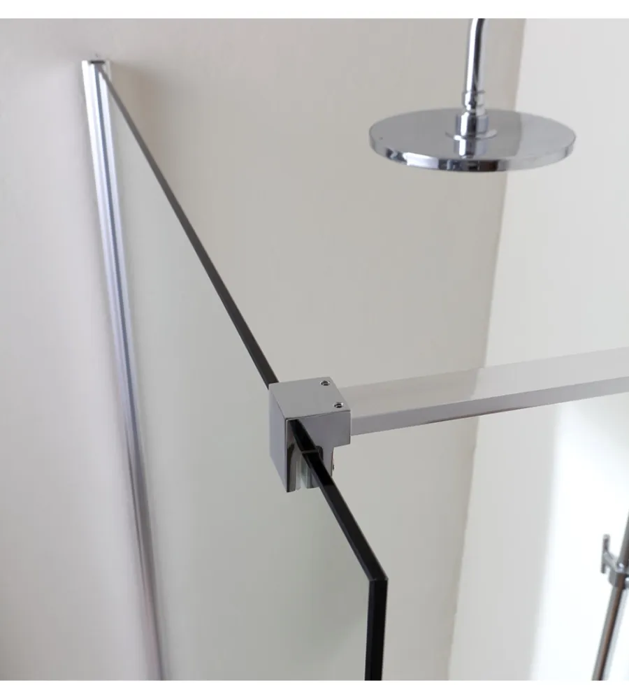 Docce E Accessori- Box doccia walk-in cromato, 110x190 cm