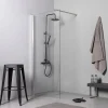 Docce E Accessori|Box doccia walk-in cromo 6mm, 110x190 cm