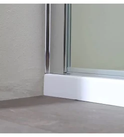 Docce E Accessori|Box doccia walk-in cromo 6mm, 110x190 cm