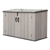 Lifetime Contenitori Da Esterno|Box in resina "storage" grigio scuro effetto legno 2124 lt 191x107x132 cm