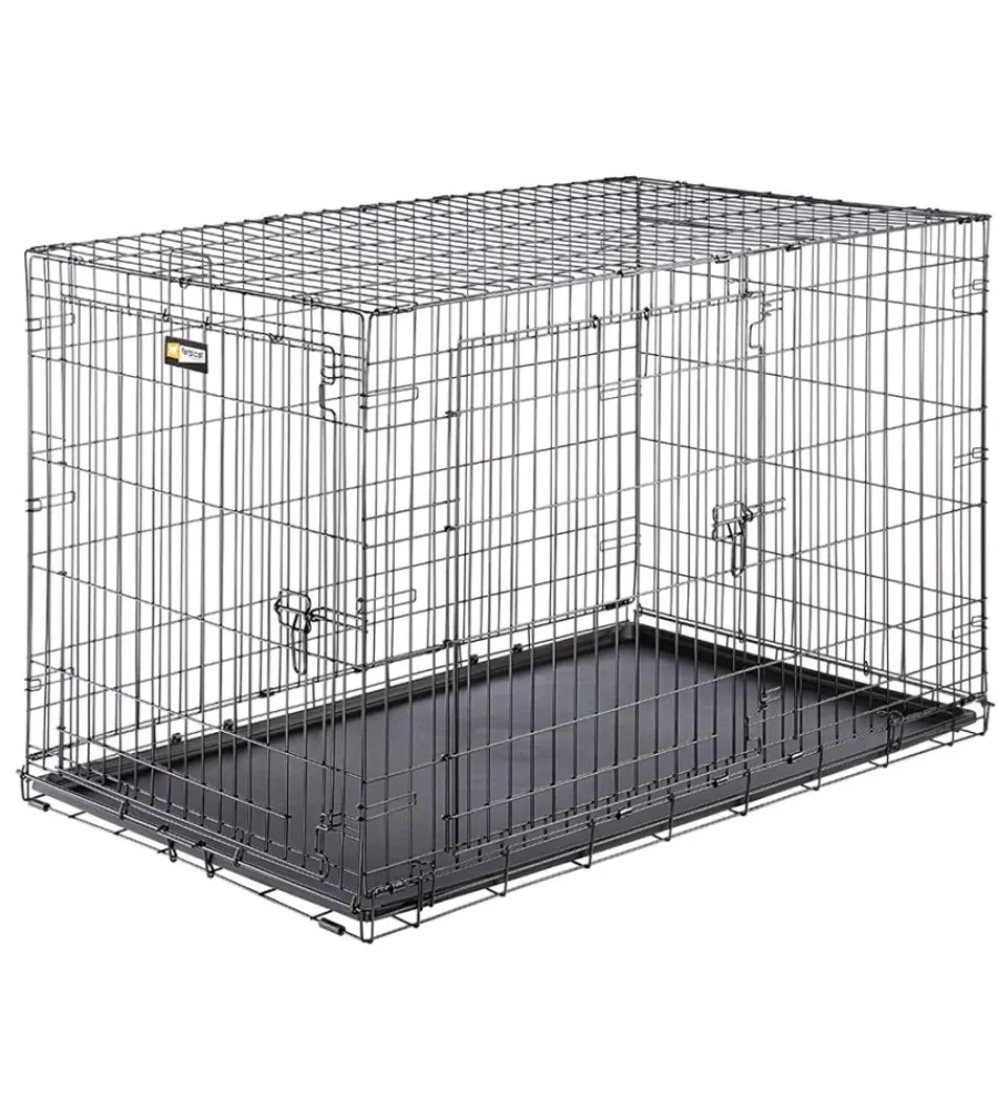 Discount Box pieghevole per cani "dog-inn 120" nero, 123x76x81 cm Trasportini Per Cane