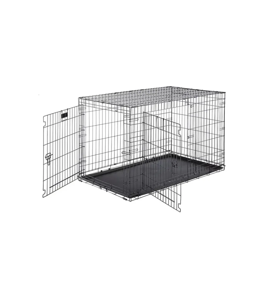 Discount Box pieghevole per cani "dog-inn 120" nero, 123x76x81 cm Trasportini Per Cane
