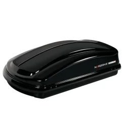 New Box tetto per auto 330 litri in abs nero lucido - n60002 Portaggio