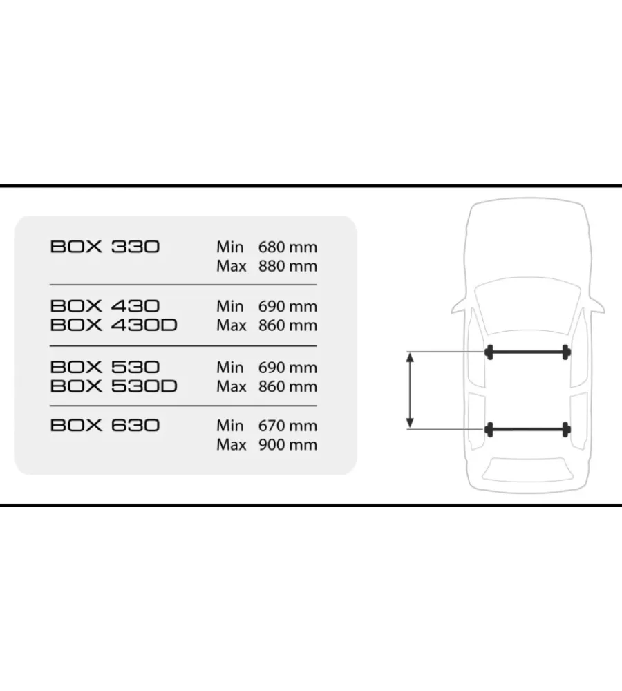 Portaggio-Nordrive Box tetto per auto 430 litri in abs nero goffrato - n60016