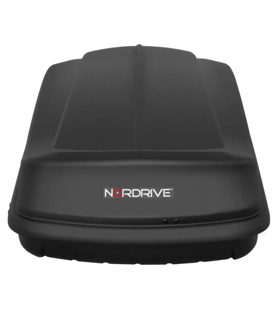 Portaggio-Nordrive Box tetto per auto 430 litri in abs nero goffrato - n60016