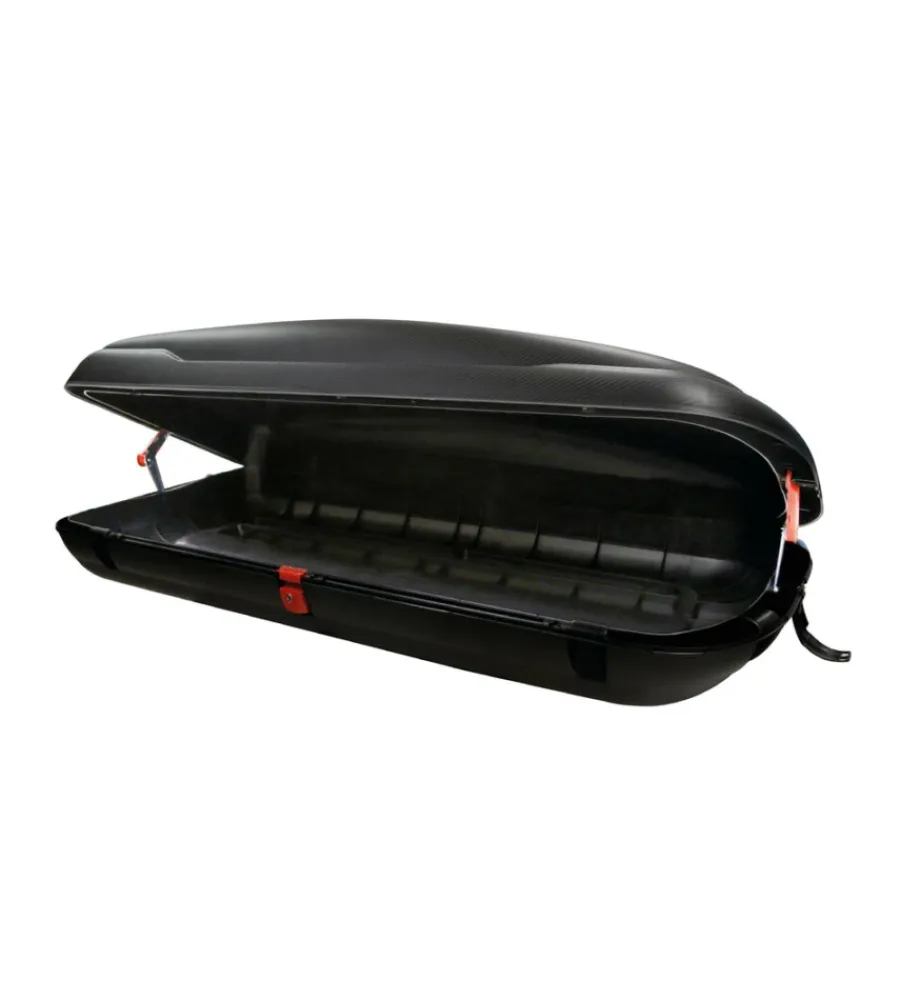 Lampa Portaggio|Box tetto per auto "gran-pree" in polipropilene nero carbone 400 lt