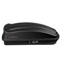 Nordrive Portaggio|Box tetto per auto 333 litri in abs nero goffrato - n60033