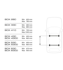Portaggio-Nordrive Box tetto per auto 330 litri in abs grigio goffrato - n60000