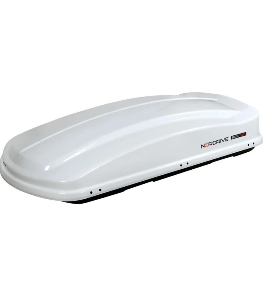 Discount Box tetto per auto 530 litri in abs bianco lucido - n60023 Portaggio