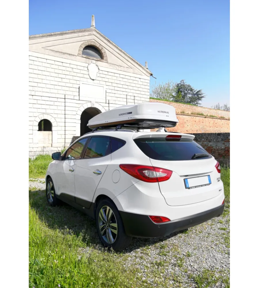 Discount Box tetto per auto 530 litri in abs bianco lucido - n60023 Portaggio