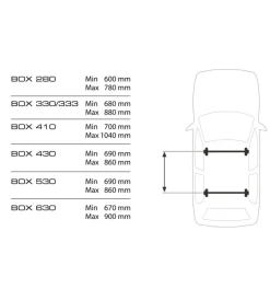 Nordrive Portaggio|Box tetto per auto 630 litri in abs con doppia apertura argento lucido - n60028
