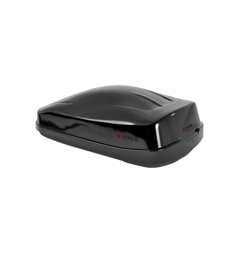 Box tetto per auto nordrive 480 litri in pst nero lucido - n60046 Portaggio