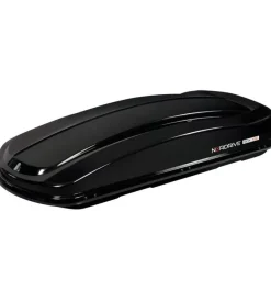 Clearance Box tetto per auto 430 litri in abs con doppia apertura nero lucido - n60015 Portaggio