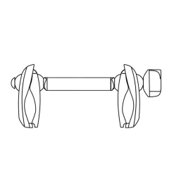 Yakima Portaggio|Braccetto ferma telaio da bici a bici per portabici justclick e foldclick yck609