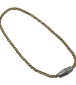 Tessile D'Arredo|Bracciale magnetico per arricciare/decorare le tende -colore grigio.