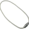 Tessile D'Arredo- Bracciale magnetico per arricciare/decorare le tende -colore bianco.