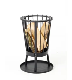 Barbecook Barbecue|Braciere per legna "modern ronda" in acciaio nero, diametro 42,5 cm