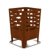 Barbecook Barbecue|Braciere per legna "jill" in acciaio corten, 38x38 cm