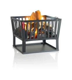 Barbecue-Barbecook Braciere per legna "classic squadra" in acciaio nero, 62x62 cm