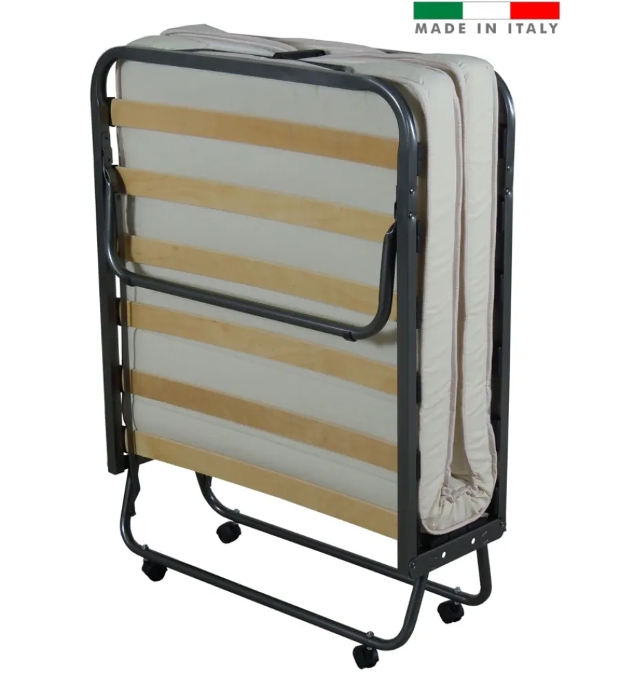 Clearance Brandina letto pieghevole con materasso trapuntato da 10 cm 80x200x37 cm Letti E Comodini