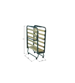 Clearance Brandina letto pieghevole con materasso trapuntato da 10 cm 80x200x37 cm Letti E Comodini